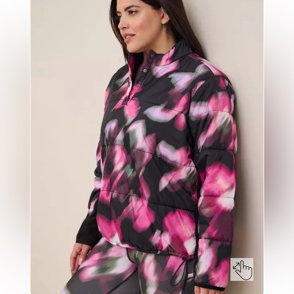 *NEW* Torrid Happy Camper Puffer Active Pullover - Picture 1 of 16